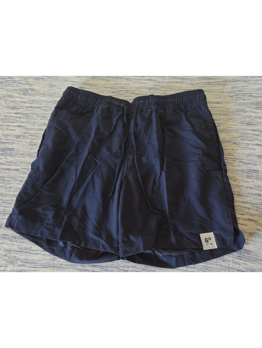 2 Pack - George Men's Above The Knee 6 Inch Inseam Jersey Shorts Black Medium